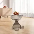 Small Round Side End Table Creative Flat Head for Bedroom Balcony NightStand