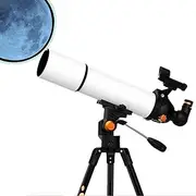 Telescope for Astronomy Beginners, Portable 80Mm RefractorTelescope for Camping, Great for Children to Explore Space Moo