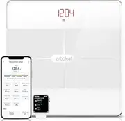 Arboleaf High-Precision Digital Bathroom Scale - Body Weight and Fat Scale With 14 Composition Metrics, Bluetooth Sync, Sleek and Durable Design