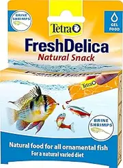 Tetra FreshDelica Natural Snack, Brine Shrimps for Ornamental Fish, Varied Diet 48G/16 X 3G