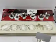 Decorators Choice Designed By Lisa Silver 6 Plated Teapot Placecard Holders