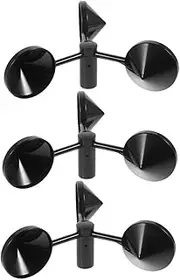 HAKIDZEL Handheld Anemometer Thermometer 3pcs Wind Cup for Accurate Airflow Measurement Outdoor Wind Speed Tool