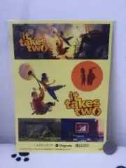 It Takes Two Sticker Sheet *Promotional* PS4 PS5 Xbox One X Nintendo Switch