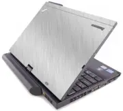 BRUSHED ALUMINUM Vinyl Lid Skin Cover fit IBM Lenovo Thinkpad X220T X230T Laptop