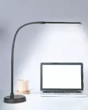 A LED Desk Lamp, Swing Arm Architect Task Lamp with Long Flexible , 3 Color Mode