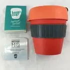 KEEPCUP Orange Lid Grey Plug Silicone Band Red Cup Mug Travel Coffee 8oz 220ml