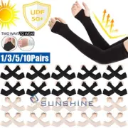 Sun Protection Compression Cooling Arm Sleeves for Women Men Workout Arm Sleeves