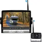 9''Digital Wireless Quad AHD Monitor DVR Backup Reverse Rear View 1080P Camera