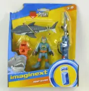 NEW Imaginext Deep Sea Reef Diver With Shark Harpoon Series
