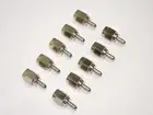 10pcs RF SMA Male Crimp Teflon Insulation Nickel Plated LMR100 New