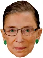 RBG RUTH BADER GINSBURG Supreme Court SCOTUS Big Head Window Cling Decal Sticker