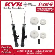 2 Rear KYB Shock Absorbers + Strut Mount Kit for Mini Cooper S R50 R52 R53 02-09 (for: Mini)