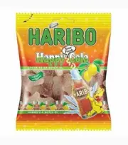 HARIBO Original Happy Cola Gummi Candy 160g=5.64oz Bag of Delicious HALAL
