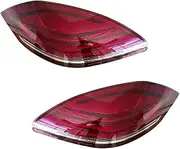 TDTAPN Car LED Tail Lights Lamp Taillamp Compatible for Porsche 970 for 2010-2013 Rear Fog Brake Dynamic Turn Signal(Red cover)
