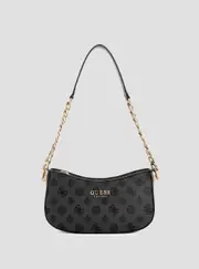 GUESS Women's Black Logo Evelune Shoulder Bag