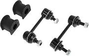 X AUTOHAUX No.K80297/K80298 Rear Stabilizer Bar Links with 2 Pcs Bushing for Toyota RAV4 2001-2005 Sway Bar Link Kits Suspension Bar End Links Black 1 Set