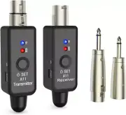A11 Wireless Microphone System 2.4Ghz XLR Transmitter Receiver Dynamic Audio