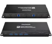 kvm Switch 2 Monitors 2 Computers hdmi 2.1 4k 144hz EDID Emulator Hotkey Swit...