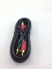 1 PIECE - 2 RCA MALE TO 2 RCA MALE 6FT CABLE - STEREO - GOLD-PLATED # Z108006