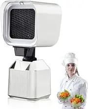 Desktop Range Hood with 2 Gears Mode, Adjustable Height and Angle, Removable and Washable Double Filter, Portable Extractor Hood for Small Kitchens, Dormitories,Home,Camping White