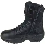 Reebok Men's Stealth 8" Side Zip Composite Safety Toe Combat Boots RB8874