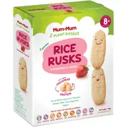 Baby Mum-Mum Rice Rusks Strawberry 18 pack