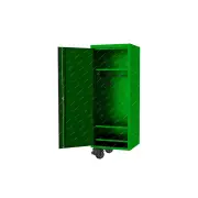 SP Tools 27" USA Sumo Ser Side Cabinet 3 Shelfs & Clothes Hang Rail Green/Black