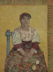 van Gogh - The Italian Woman Giclee Fine Art Print on Canvas Printing 36"