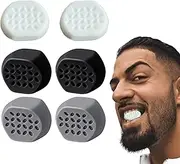 Jaw Exerciser for Men, 6pcs Silicone Jawline Exerciser, Double Chin Reducer, Face Neck Shaper, Jaw Strengthener for Face Jaw Cheek Neck Muscles