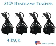 4 Pack Universal Standard S-529 Replacement Headlight Pigtail Socket Connector (for: Isuzu)