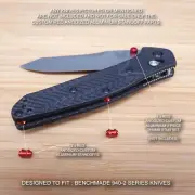 Benchmade 940-2 Osborne 2 piece Standoff / Spacer Set Anodized RED (NO KNIFE)