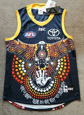ADELAIDE INDIGENOUS JUMPER ADULT AFL ISC SIZE MEDIUM - GREAT CHRISTMAS GIFT