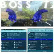 ARK ASCENDED PVE OFFICIAL PAIR BABY MEGATHERIUM COBALT HIGH STATUS MELEE 1495%