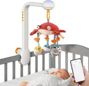 Baby Crib Mobile Set with Musical Light and Soft Animal Toys for Infant and Toddler Gifts