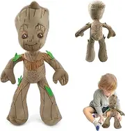 Groot Cuddly Toy, 35 cm Groot Plush Toy, Groot Tree Man, Groot Cuddly Toy Plush Toy, Plush Stuffed Toy for Children, Boys, Girls, Birthday Party Gifts (D)