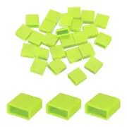 25pcs USB Type A Port Plugs Covers Caps Anti Dust for USB Male End, Green
