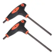 6mm Hex Key T-Handle Dual End Wrench Spanner, Metric S2 Steel 2 Pcs