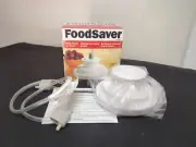2001 Food Saver Tilia Vacuum Wide Mouth Jar Sealer Canning Lid & Hose NIB