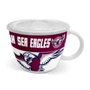Manly Sea Eagles NRL Ceramic Soup Mug With Lid