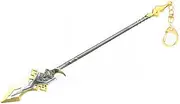 [HAMISH] Game Genshin Impact Merch Morax Zhongli Keychain 5-Star Weapon Vor­tex Van­quish­er Keychain Game Accessories Props Pendant Hangings Ornaments