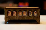Nixie tube clock IN12 table desk retro old vintage clock for bedroom by JTNlab