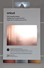 Cricut Metallic Sampler Foil Sheets 4x6 Use w/Maker or Explore Machines 24 Count