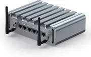 ALLASONE Micro Firewall Appliance, Mini PC Windows10 16GB DDR4 RAM 512GB SSD, VPN, Router PC, Celeron J4125, Mini Computer AES-NI, 6 x 2.5GbE I225-V LAN, 2 x USB3.0,RS232 COM WI-FI