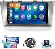 Android Car Radio for Toyota Camry Carplay 2006 2007 2008 2009 2010 2011 Camry Touchscreen Radio 9 Inch Head Unit Car Stereo with Wireless CarPlay Android Auto, GPS, WiFi, Backup Camera, SWC