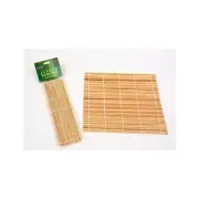 D Line Bamboo Sushi Mat 24x24cm Perfect for All Season Kitchen Utensils - Brown