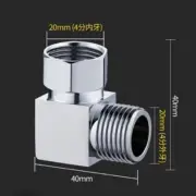 G1/2" Diverter Valve 2 Way, Square Adapter Connector for Angle Valve Hose(40mm)