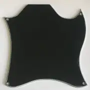 Guitar Parts Guitar Pickguard For Gibson SG Blank Full Face Style 4 Ply Black