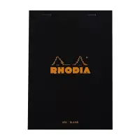 在飛比找博客來優惠-【Rhodia】N°16 上掀式筆記本_空白內頁80張_黑色