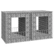 NNEVL Gabion Basket Posts 2 pcs 50x50x60 cm Iron