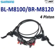 Shimano Deore XT BL-M8100 BR-M8120 4 Piston Front Rear Hydraulic Disc Brakes